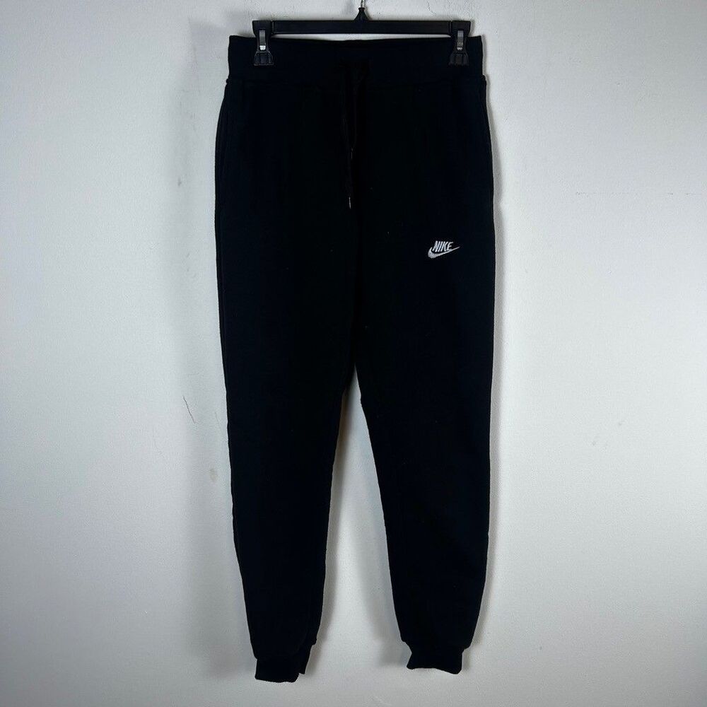 Nike Tracksuit Youth Large Black Full Zip Hoodie Sweatpants Set Fleece - Picture 5 of 10